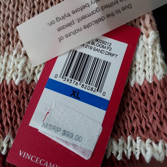 Sweater by Vince Camuto - Oasis Bloom/Sand Drift - Size XL - Picture 8 of 8